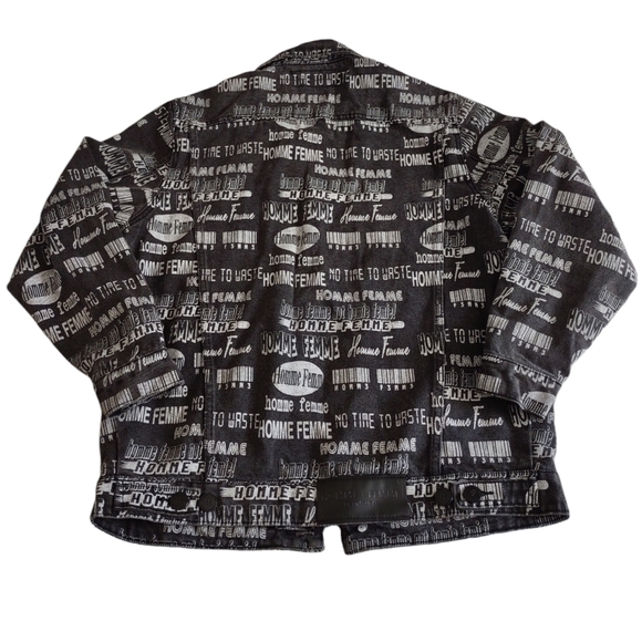 Homme + Femme Size Small Jean Button Front Jacket - Picture 2 of 16